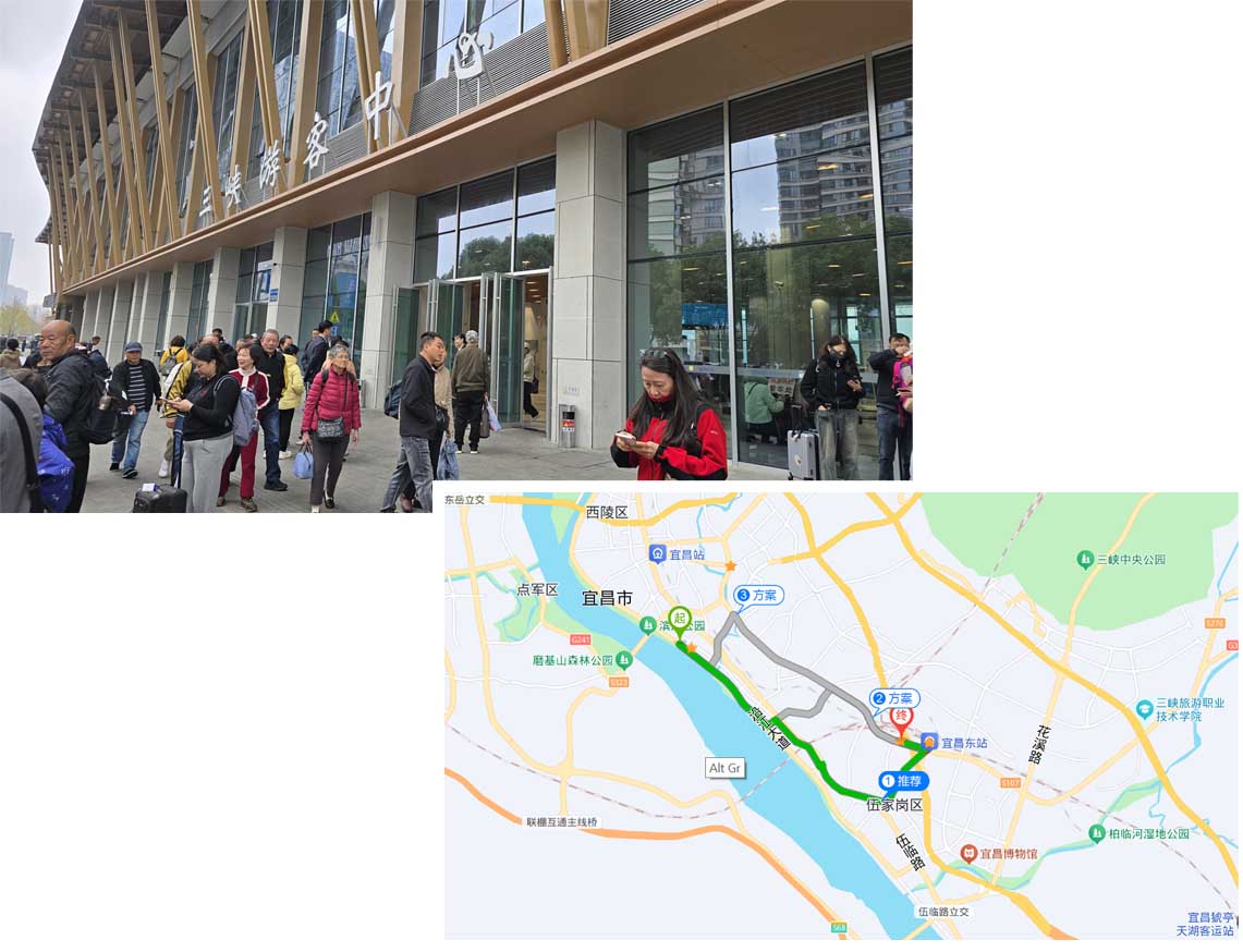 8 km from Three Gorge Visitor Center to Hotel 8 km from Three Gorge Visitor Center to Hotel